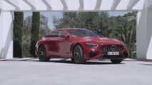 Die Details des AMG spezifischen Performance Hybridantriebs- Verbrenner vorn, E-Maschine im Heck