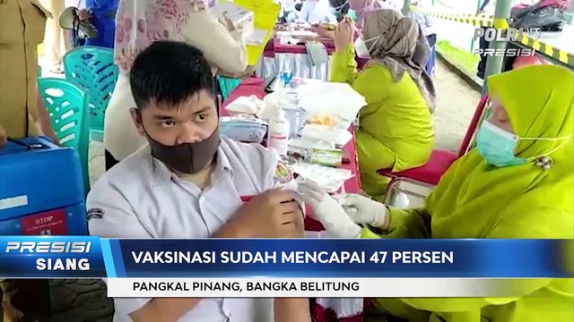 Kapolda Babel Pantau Vaksinasi Serentak di Pesantren & Rumah Ibadah di Pangkal Pinang