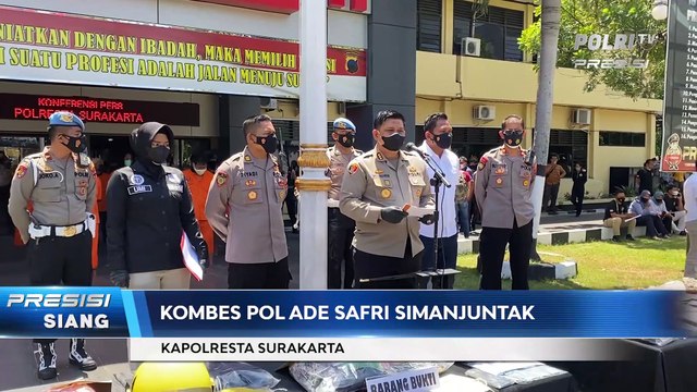 Polresta Surakarta Ungkap 19 Kasus Narkoba Selama Agustus hingga September