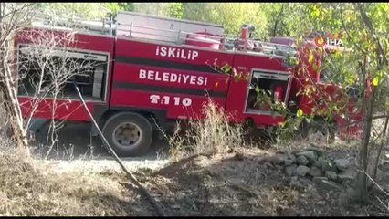 Son dakika haberi | Bahçede çıkan yangında arı kovanlarını zarar gördü