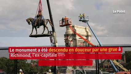 États-Unis : une statue, considérée comme un symbole raciste, déboulonnée