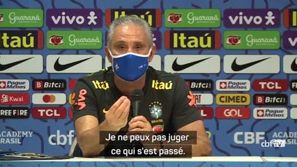 Brésil - Tite : "Le football n'est pas au dessus de la loi"