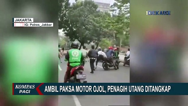 Detik-detik Penagih Utang Rampas Motor Milik Ojol, Satu Pelaku Masih Dicari