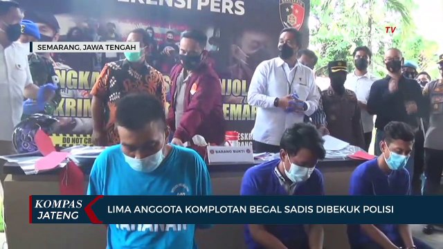 Lima Anggota Komplotan Begal Sadis Dibekuk Polisi