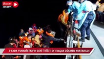 9 ayda Yunanistan’ın geri ittiği 1541 kaçak göçmen kurtarıldı