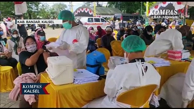 Vaksinasi Pesantren di Masjid Al-Karomah Martapura, 2.000 Dosis Vaksin Diberikan