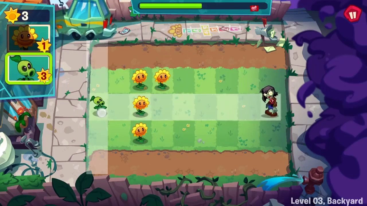 Plants vs. Zombies 3 (Beta) - Level 3, Backyard