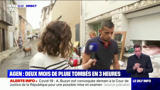 Après les inondations, les habitants d'Agen s'entraident pour nettoyer