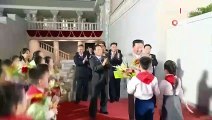 Kuzey Kore lideri Kim Jong-un'dan gövde gösterisi! Fotoğraflar 06.10'da geldi: Gaz maskeleriyle yürüdüler