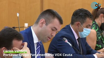 Vox abandona el Pleno de Ceuta tras ser acusados por  Vivas (PP) de negar la españolidad a los musulmanes