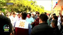 Policías desalojan con violencia a manifestantes en Veracruz