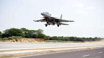 Here's how IAF runway Airstrip on Barmer Highway looks