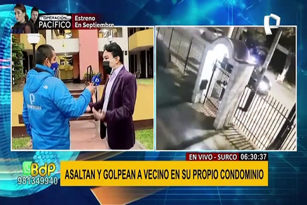 Surco: Víctima de robo en su propio condominio señala que ladrones eran extranjeros