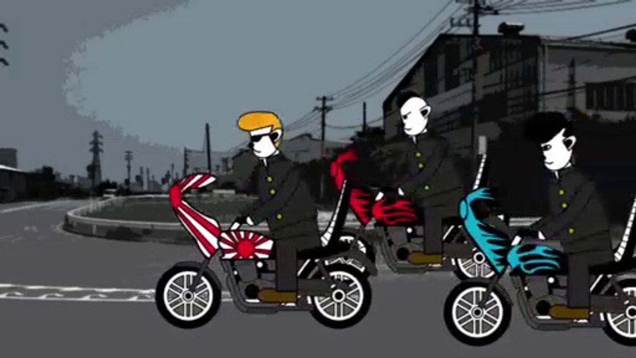 【cartoon】Speed ​​competition on a motorcycle! Overcome the limits!