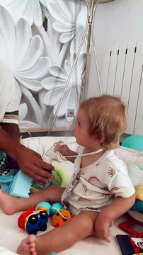 Adriann, le fils de Jesta Hillmann et de Benoît Assadi est sous cortisone.