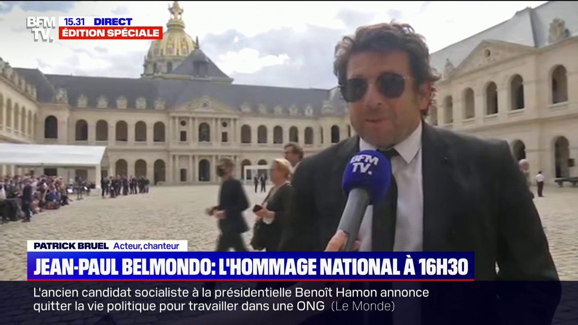J Ai Ete Fier De Croiser Sa Route Et Son Amitie Patrick Bruel Rend Hommage A Jean Paul Belmondo Video Dailymotion