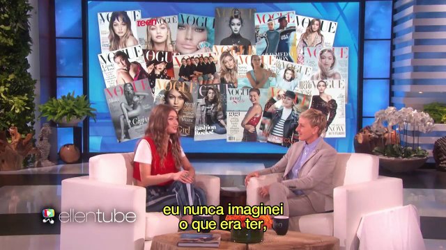 Gigi Hadid no programa de Ellen Degeneres [LEGENDADO PT/BR]