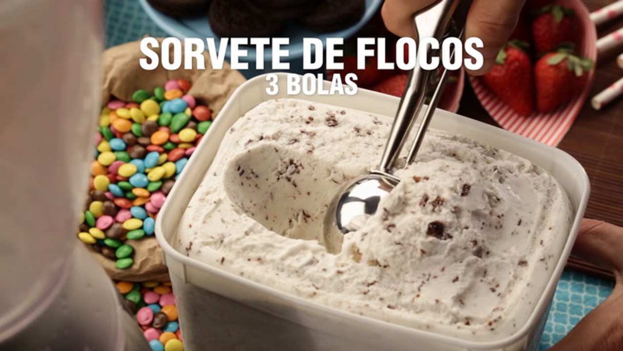 Milkshake de flocos — Bebidas TudoGostoso