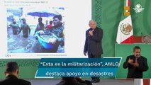 AMLO cuestiona a críticos que lo acusan de militarizar al país