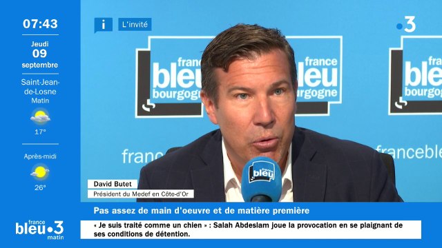 Pour réindustrialiser, il faut laisser du temps au temps , David Butet, président du Medef 21