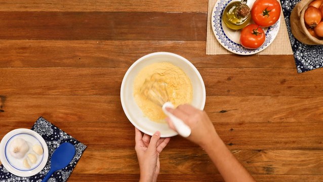 Polenta com carne moída — Receitas TudoGostoso