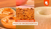 Sobremesas Com Poucos Ingredientes