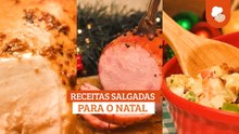 Receitas salgadas para o Natal