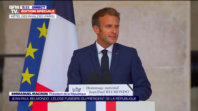 Jean-Paul Belmondo était de la famille : Emmanuel Macron rend hommage à l'acteur