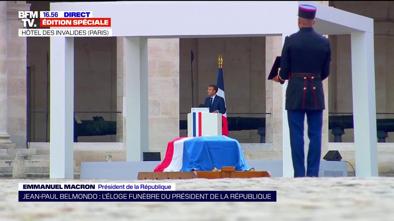 Emmanuel Macron: "Jean-Paul Belmondo n'embrassa...