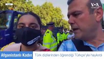 Dizilerden Öğrendiği Türkçe’yle Dünyaya Seslenen Afgan Protestocu