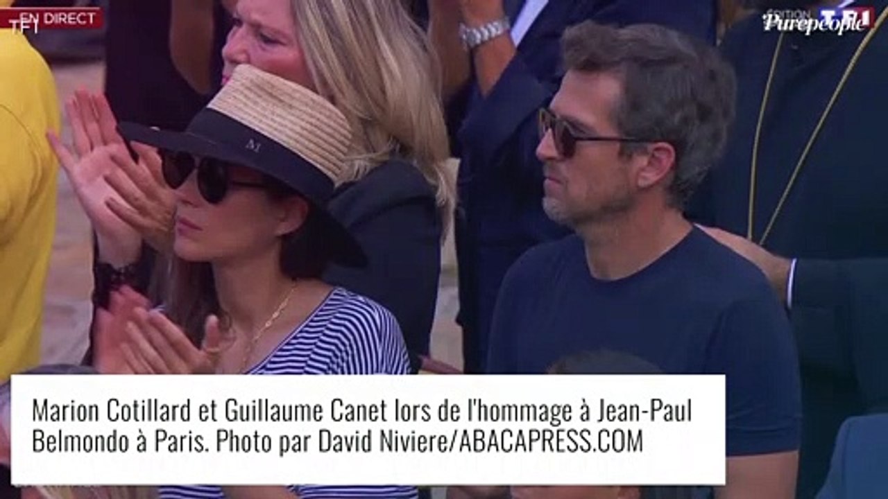 Marion Cotillard et Guillaume Canet unis, Karine Le Marchand sobre à l'hommage à Jean-Paul Belmondo