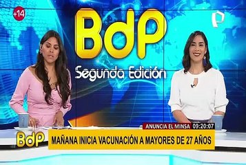 Ministro Cevallos anuncia inicio de vacunación a personas mayores de 27 años a partir de mañana