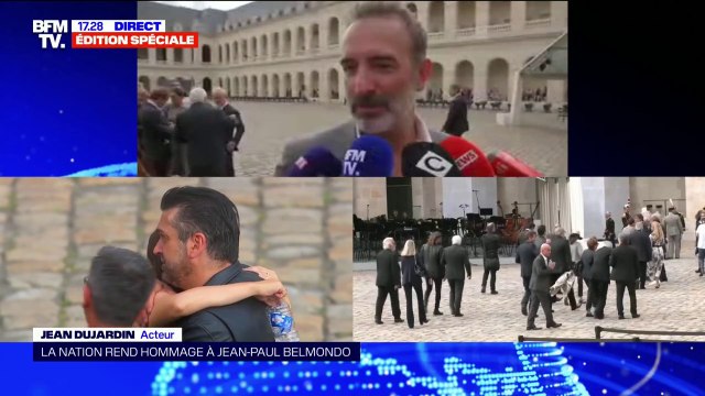 Hommage à Jean-Paul Belmondo: pour Jean Dujardin, c'était le sourire de la France