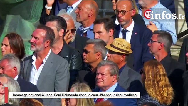Hommage national à Jean-Paul Belmondo dans la cour d'honneur des Invalides.