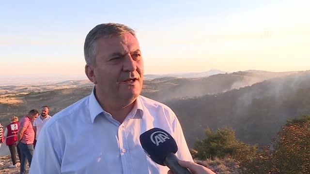 Çubuk Belediye Başkanı Demirbaş, ilçedeki orman yangınının tarlada yakılan anızdan çıktığını bildirdi