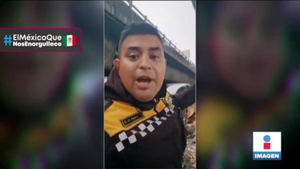 ¡Policía de tránsito se vuelve viral por su actitud en el trabajo!