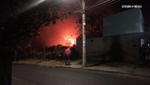 Incêndio no Bairro Serra Verde, em BH, se aproxima de casas