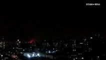 Brilho das chamas do incêndio no Bairro Serra Verde pode ser visto do São Francisco