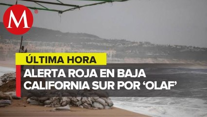 Declaran alerta _roja_ en Baja California Sur ante llegada de 'Olaf'