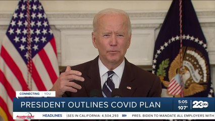 President Joe Biden outlines new COVID plan as pediatric cases surge