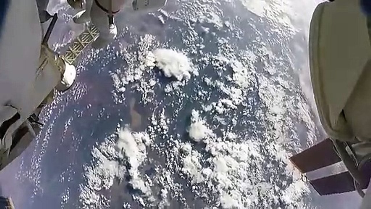 Astronaut Films Alien Craft In Orbit.