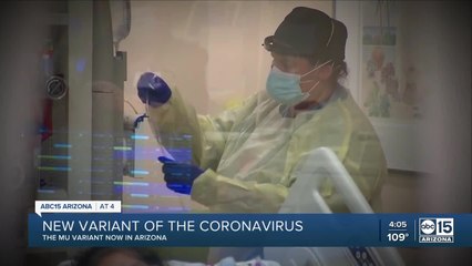 Скачать видео: Mu variant becomes coronavirus strain of interest in Arizona