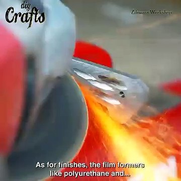 How making a mini knife 망가진 가위로 칼만들기 2탄 - folding knife from broken scissors mini pocket knife