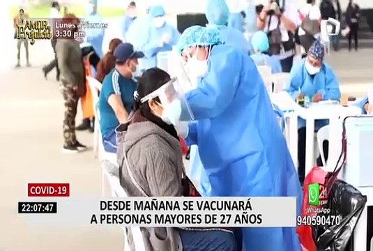 COVID-19: Mayores de 27, diabéticos, Adolescentes con enfermedades raras y otros podrán vacunarse este viernes