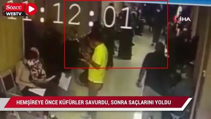 Önce küfretti sonra saçlarını yoldu