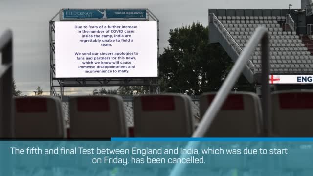 England vs India fifth Test cancelled because of coronavirus
