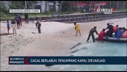 Gagal Berlabuh, Penumpang Kapal Dievakuasi