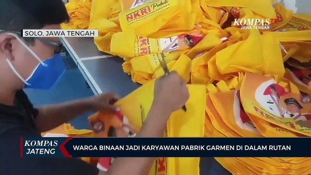Warga Binaan Jadi Karyawan Pabrik Garmen di Dalam Rutan