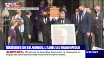 Le cercueil de Jean-Paul Belmondo applaudi à sa sortie de l'église Saint-Germain-des-Prés