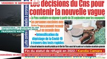 Le Titrologue du 10 Septembre 2021 : Coronavirus, les décisions du CNS pour contenir la nouvelle vague